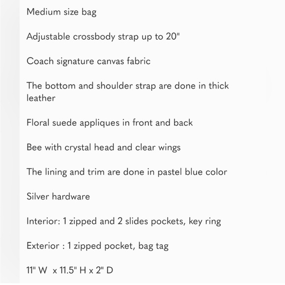 Coach RARE VINTAGE Floral Embroidered Women's Bag - Picture 14 of 14